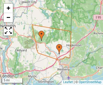 Area schools map